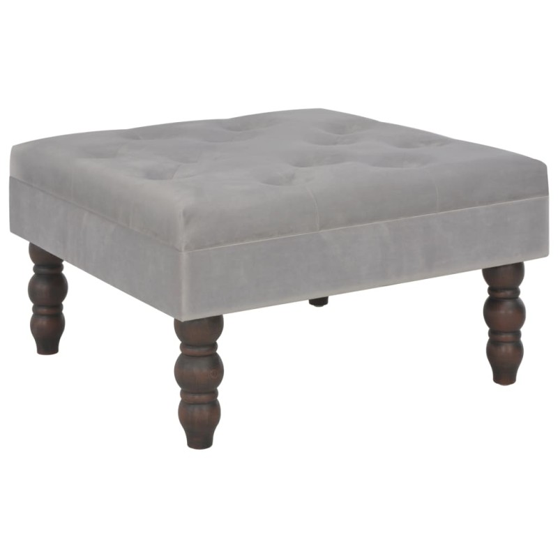 vidaXL Taburete gris oscuro 60x60x36 cm terciopelo vidaXL Taburete gris oscuro 60x60x36 cm terciopelo