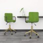 vidaXL Sillas de comedor giratorias 2 unidades terciopelo verde claro vidaXL Sillas de comedor giratorias 2 unidades terciopelo verde claro