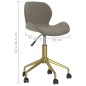 vidaXL Sillas de comedor giratorias 2 uds de terciopelo gris claro vidaXL Sillas de comedor giratorias 2 uds de terciopelo gris claro