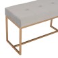 vidaXL Banco 80 cm terciopelo gris vidaXL Banco 80 cm terciopelo gris