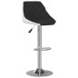 vidaXL Taburetes de cocina 2 unidades cuero sintético negro y blanco vidaXL Taburetes de cocina 2 unidades cuero sintético negro y blanco