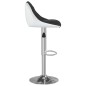 vidaXL Taburetes de cocina 2 unidades cuero sintético negro y blanco vidaXL Taburetes de cocina 2 unidades cuero sintético negro y blanco