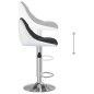 vidaXL Taburetes de cocina 2 unidades cuero sintético negro y blanco vidaXL Taburetes de cocina 2 unidades cuero sintético negro y blanco