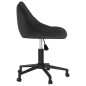 vidaXL Silla de oficina giratoria de terciopelo negro vidaXL Silla de oficina giratoria de terciopelo negro