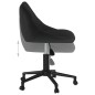 vidaXL Silla de oficina giratoria de terciopelo negro vidaXL Silla de oficina giratoria de terciopelo negro