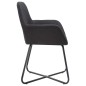vidaXL Sillas de comedor 2 unidades tela negro vidaXL Sillas de comedor 2 unidades tela negro