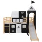 vidaXL Cama alta para niños tobogán y escalera madera pino 97x208 cm vidaXL Cama alta para niños tobogán y escalera madera pino 97x208 cm