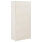 vidaXL Armario de tela blanco 79x40x170 cm vidaXL Armario de tela blanco 79x40x170 cm