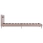 vidaXL Estructura de cama con LED cuero sintético capuchino 90x200 cm vidaXL Estructura de cama con LED cuero sintético capuchino 90x200 cm