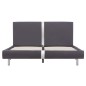 vidaXL Estructura de cama de cuero sintético gris 120x200 cm vidaXL Estructura de cama de cuero sintético gris 120x200 cm