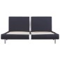 vidaXL Estructura de cama de cuero sintético negro 140x200 cm