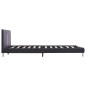 vidaXL Estructura de cama de cuero sintético negro 140x200 cm