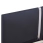vidaXL Estructura de cama de cuero sintético negro 140x200 cm
