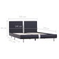 vidaXL Estructura de cama de cuero sintético negro 140x200 cm