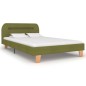 vidaXL Estructura de cama con LED tela verde 120x200 cm vidaXL Estructura de cama con LED tela verde 120x200 cm