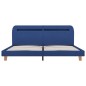 vidaXL Estructura de cama con LED tela azul 180x200 cm vidaXL Estructura de cama con LED tela azul 180x200 cm