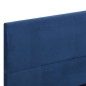 vidaXL Estructura de cama de tela azul 140x200 cm