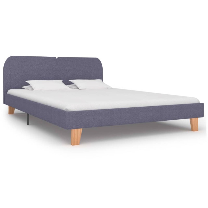vidaXL Estructura de cama de tela gris claro 180x200 cm vidaXL Estructura de cama de tela gris claro 180x200 cm