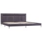 vidaXL Estructura de cama con LED tela gris 180x200 cm vidaXL Estructura de cama con LED tela gris 180x200 cm