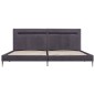 vidaXL Estructura de cama con LED tela gris 180x200 cm vidaXL Estructura de cama con LED tela gris 180x200 cm