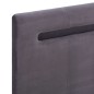 vidaXL Estructura de cama con LED tela gris 180x200 cm vidaXL Estructura de cama con LED tela gris 180x200 cm
