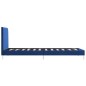 vidaXL Estructura de cama de tela azul 90x200 cm