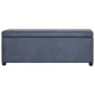 vidaXL Banco con espacio de almacenaje 116 cm piel ante sintética gris vidaXL Banco con espacio de almacenaje 116 cm piel ante sintética gris