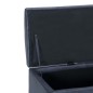 vidaXL Banco con espacio de almacenaje 116 cm piel ante sintética gris vidaXL Banco con espacio de almacenaje 116 cm piel ante sintética gris