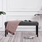 vidaXL Banco de cuero sintético 106 cm gris vidaXL Banco de cuero sintético 106 cm gris