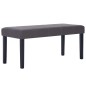 vidaXL Banco de cuero sintético 106 cm gris vidaXL Banco de cuero sintético 106 cm gris
