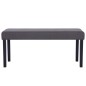 vidaXL Banco de cuero sintético 106 cm gris vidaXL Banco de cuero sintético 106 cm gris