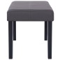 vidaXL Banco de cuero sintético 106 cm gris vidaXL Banco de cuero sintético 106 cm gris