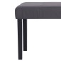 vidaXL Banco de cuero sintético 106 cm gris vidaXL Banco de cuero sintético 106 cm gris