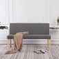 vidaXL Banco de poliéster 139,5 cm gris claro vidaXL Banco de poliéster 139,5 cm gris claro