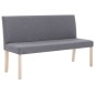vidaXL Banco de poliéster 139,5 cm gris claro vidaXL Banco de poliéster 139,5 cm gris claro