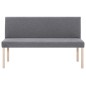 vidaXL Banco de poliéster 139,5 cm gris claro vidaXL Banco de poliéster 139,5 cm gris claro