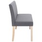 vidaXL Banco de poliéster 139,5 cm gris claro vidaXL Banco de poliéster 139,5 cm gris claro