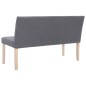 vidaXL Banco de poliéster 139,5 cm gris claro vidaXL Banco de poliéster 139,5 cm gris claro