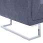 vidaXL Sillón en forma de cubo de piel de ante artificial gris vidaXL Sillón en forma de cubo de piel de ante artificial gris