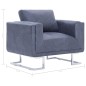 vidaXL Sillón en forma de cubo de piel de ante artificial gris vidaXL Sillón en forma de cubo de piel de ante artificial gris