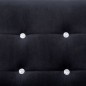 vidaXL Sofá 2 plazas con reposabrazos cromado y terciopelo negro vidaXL Sofá 2 plazas con reposabrazos cromado y terciopelo negro