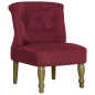 vidaXL Sillones franceses 2 unidades de tela color vino tinto vidaXL Sillones franceses 2 unidades de tela color vino tinto