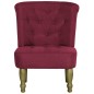 vidaXL Sillones franceses 2 unidades de tela color vino tinto vidaXL Sillones franceses 2 unidades de tela color vino tinto