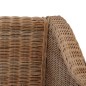 vidaXL Sofá de 2 plazas con cojines ratán natural vidaXL Sofá de 2 plazas con cojines ratán natural