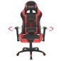 vidaXL Silla de escritorio reclinable Racing de cuero artificial roja vidaXL Silla de escritorio reclinable Racing de cuero artificial roja