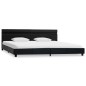 vidaXL Estructura de cama con LED cuero sintético negro 180x200 cm vidaXL Estructura de cama con LED cuero sintético negro 180x200 cm