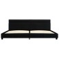 vidaXL Estructura de cama con LED cuero sintético negro 180x200 cm vidaXL Estructura de cama con LED cuero sintético negro 180x200 cm