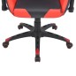 vidaXL Silla de escritorio reclinable Racing de cuero artificial roja vidaXL Silla de escritorio reclinable Racing de cuero artificial roja