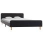 vidaXL Estructura de cama de arpillera gris oscuro 160x200 cm