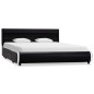 vidaXL Estructura de cama con LED de cuero sintético negro 140x200 cm vidaXL Estructura de cama con LED de cuero sintético negro 140x200 cm
